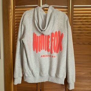 White fox oversized hoodie archive 6.0 cloudburst